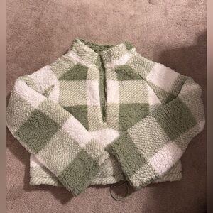 BuffBunny In Tents Reversible Fleece - Mossy - M